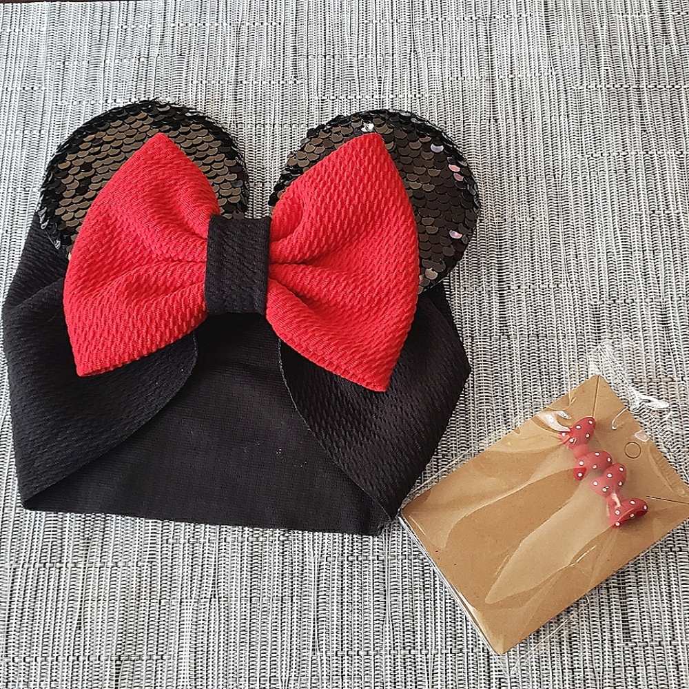 Mommy & Me Matching red bows accessories